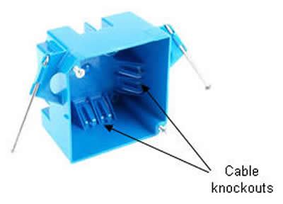 how to remove electrical box knockouts|wiring plastic electrical box knockouts.